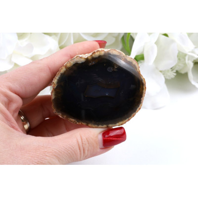 Leštěný řez Timor achát (58x48x38 mm) | Levné Minerály