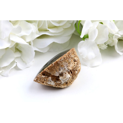 Leštěný řez Timor achát (58x48x38 mm) | Levné Minerály