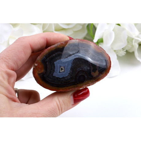 Leštěný řez Timor achát (67x41x32 mm) | Levné Minerály