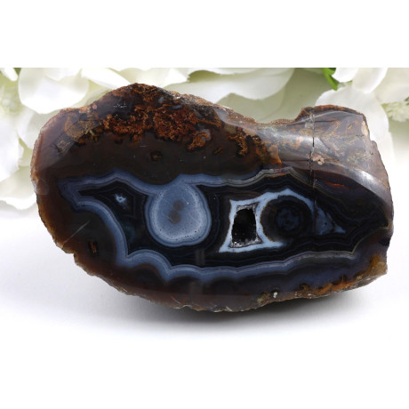 Leštěný řez Timor achát (113x68x51 mm) | Levné Minerály