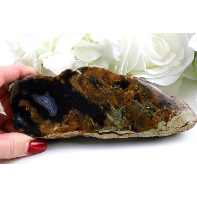 Leštěný řez Timor achát (153x60x36 mm) | Levné Minerály