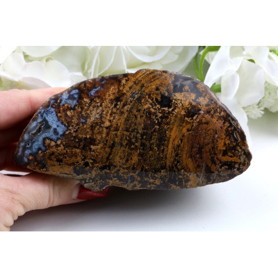 Leštěný řez Timor achát 113x69x58 mm | Levné Minerály