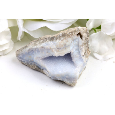 Modrý chalcedon č. 1148 (82mm) | Levné Minerály