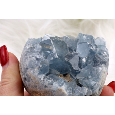 Surová koule Celestin 67 mm | Levné Minerály