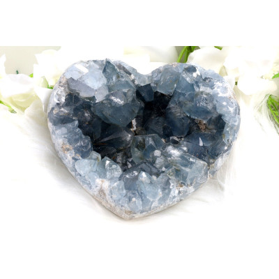 Srdce Celestin č. 1157 (133x112x61 mm) | Levné Minerály