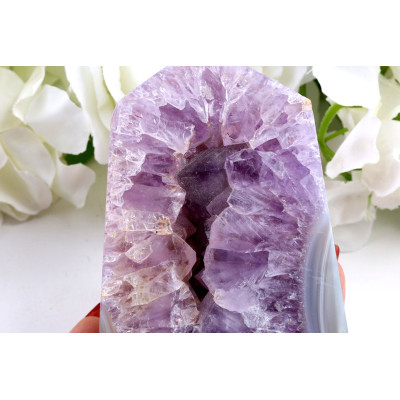 Věž Ametyst achát č. 1158 (112 mm) | Levné Minerály