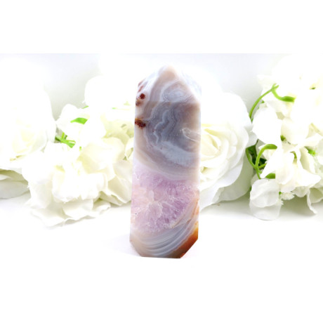 Věž Ametyst achát č. 1162 (110x60x33 mm) | Levné Minerály