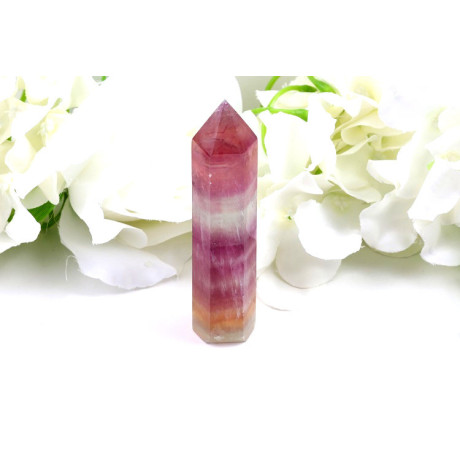 Duhový fluorit 103mm - Krystalová věž z Brazílie