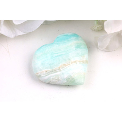 Srdce z modrého aragonitu č. 284 | Levné Minerály