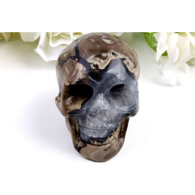 Lebka fluoresčenční achát (89x65x72 mm) | Levné Minerály