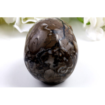 Lebka fluoresčenční achát (89x65x72 mm) | Levné Minerály