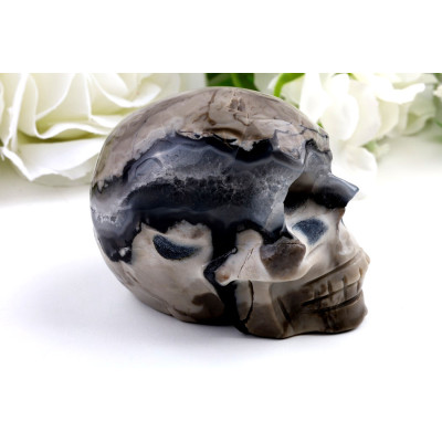 Lebka fluorescenční achát 86x60x65 mm | Levné Minerály