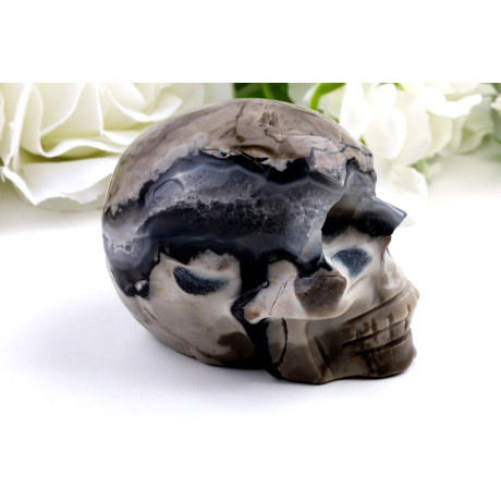 Lebka fluorescenční achát 86x60x65 mm | Levné Minerály