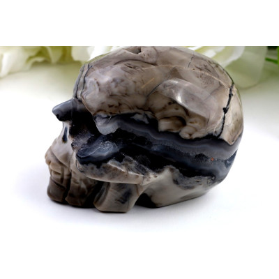 Lebka fluorescenční achát 86x60x65 mm | Levné Minerály