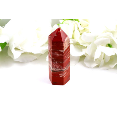 Obelisk Červený Jaspis 87mm - Energie a Ochrana