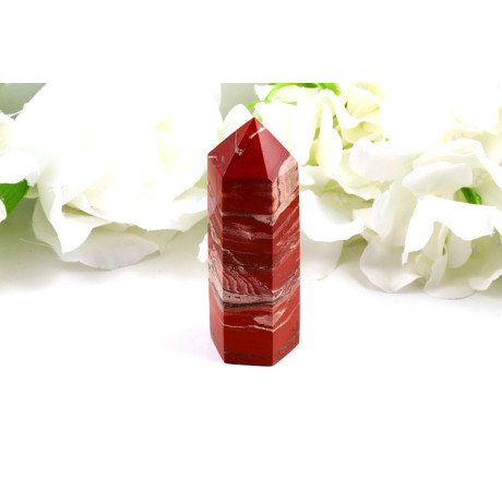 Obelisk Červený Jaspis 87mm - Energie a Ochrana