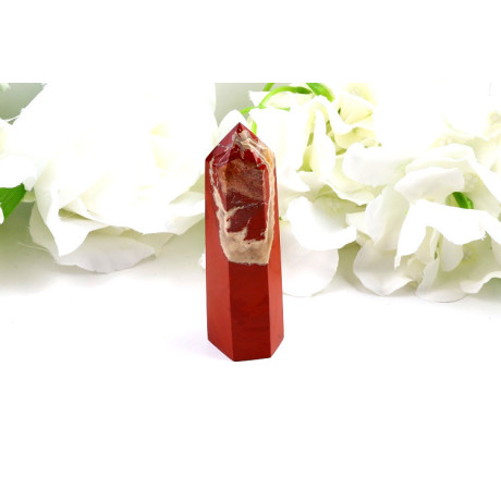 Obelisk červený jaspis 93×30×26 mm - kámen síly a energie