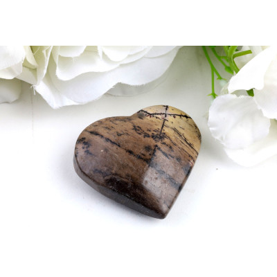Srdce z Obrázkového jaspisu č. 1200 | Levné Minerály