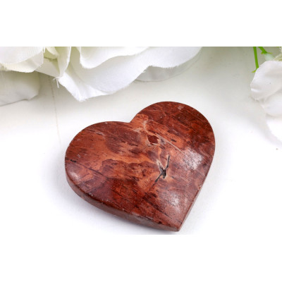 Srdce z Obrázkového jaspisu č. 1205 | Levné Minerály