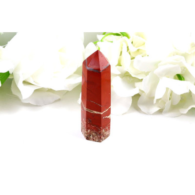 Obelisk červený jaspis 84 mm - Energie a síla kamene