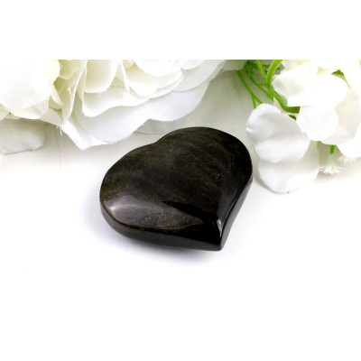 Srdce Zlatého obsidiánu č. 1210 | Levné Minerály