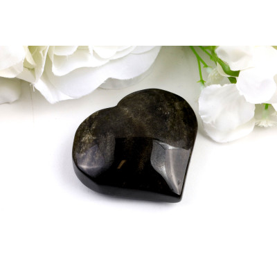 Srdce Zlatého obsidiánu č. 1210 | Levné Minerály