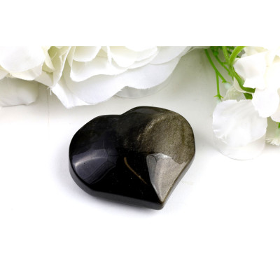Srdce ze zlatého obsidiánu č. 1211 | Levné Minerály