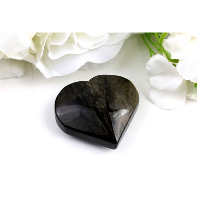 Srdce ze zlatého obsidiánu č. 1212 | Levné Minerály