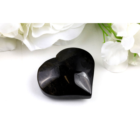 Srdce ze zlatého obsidiánu č. 1213 | Levné Minerály