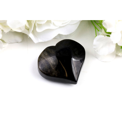 Srdce ze zlatého obsidiánu č. 1213 | Levné Minerály