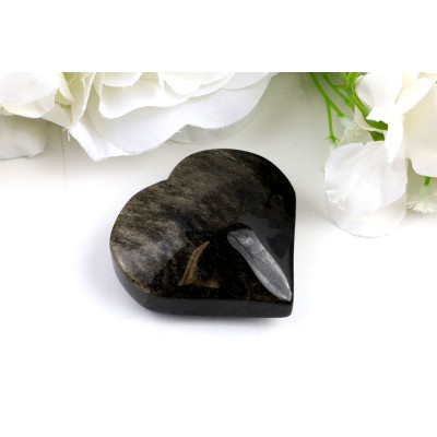 Srdce ze zlatého obsidiánu č. 1214 | Levné Minerály