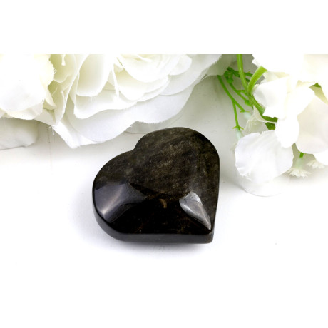 Srdce ze zlatého obsidiánu č. 1216 | Levné Minerály
