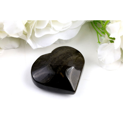 Srdce ze zlatého obsidiánu č. 1216 | Levné Minerály