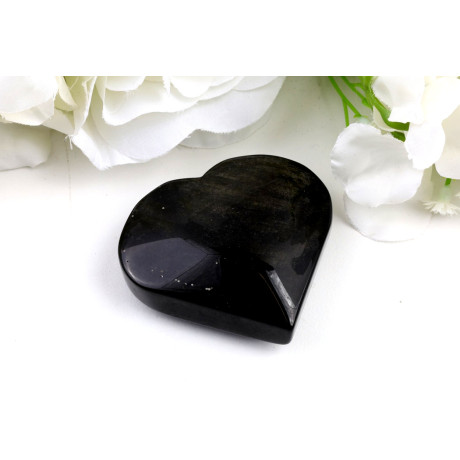 Srdce Zlatý obsidián č. 1217 | Levné Minerály