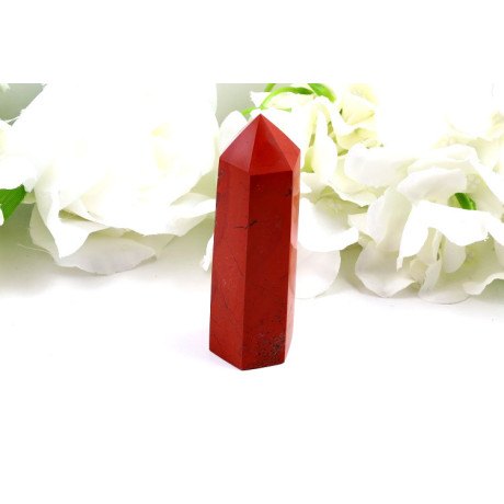 Červený jaspis obelisk 88mm - přírodní kámen síly a energie