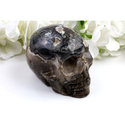 Lebka z fluorescenčního achátu č. 1233 | Levné Minerály