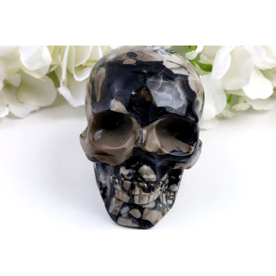 Lebka z fluorescenčního achátu č. 1234 | Levné Minerály