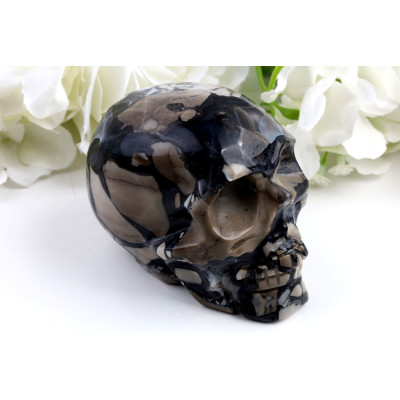 Lebka z fluorescenčního achátu č. 1234 | Levné Minerály