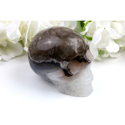 Lebka z fluorescenčního achátu č. 1235 | Levné Minerály