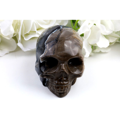 Lebka z fluorescenčního achátu č. 1237 | Levné Minerály