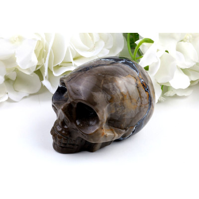 Lebka z fluorescenčního achátu č. 1237 | Levné Minerály