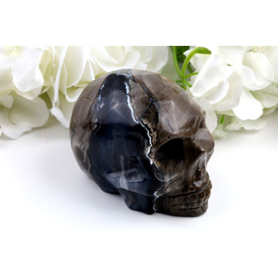 Lebka z fluorescenčního achátu č. 1237 | Levné Minerály