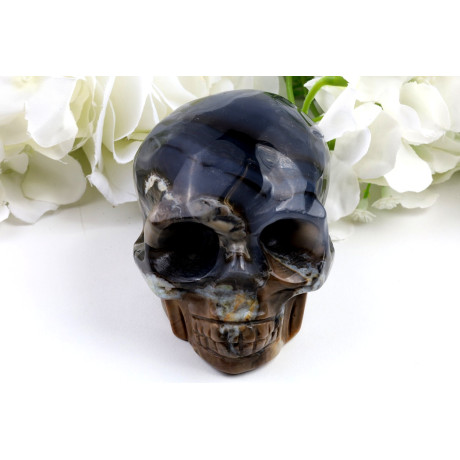 Lebka z fluorescenčního achátu č. 1238 | Levné Minerály