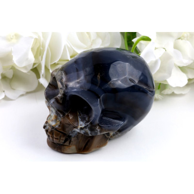 Lebka z fluorescenčního achátu č. 1238 | Levné Minerály