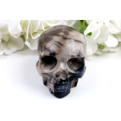 Lebka z fluorescenčního achátu č. 1239 | Levné Minerály