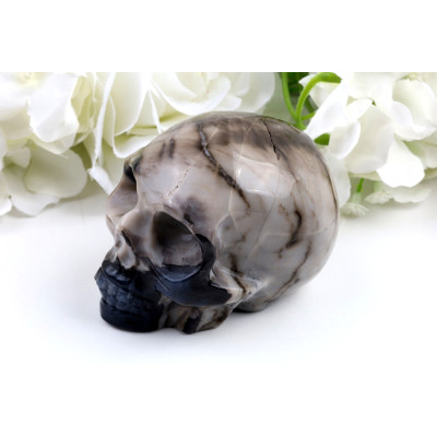 Lebka z fluorescenčního achátu č. 1239 | Levné Minerály