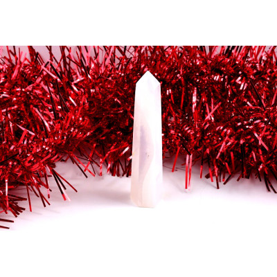 Obelisk šedý achát 97mm - Brazilský kámen pro harmonii