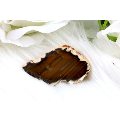 Leštěný řez Sumatra achátu č.1284 | Levné Minerály