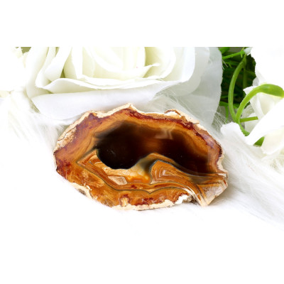 Leštěný řez Sumatra achát č.1286 | Levné Minerály