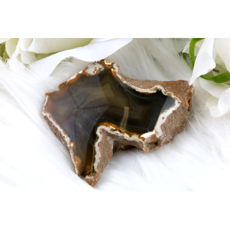 Leštěný řez Sumatra achátu č.1292 | Levné Minerály